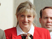 Linda Tripp arrives at the US District Court in Washington, July 7, 1998. File photo 
