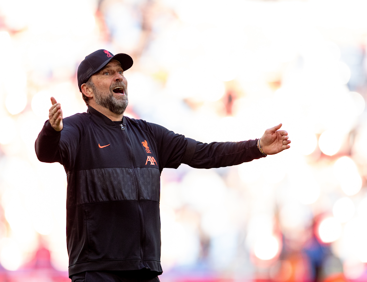 Liverpool manager Jurgen Klopp celebrates during a past match