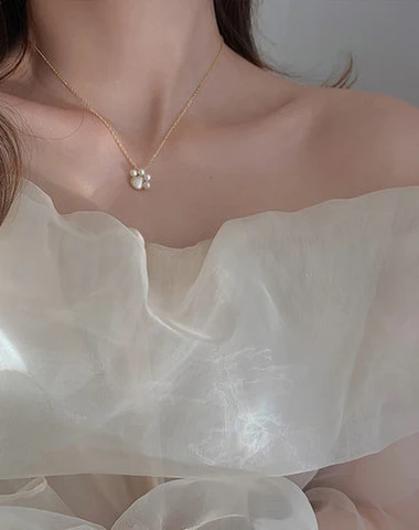 Collier femme design luxe léger en - 2