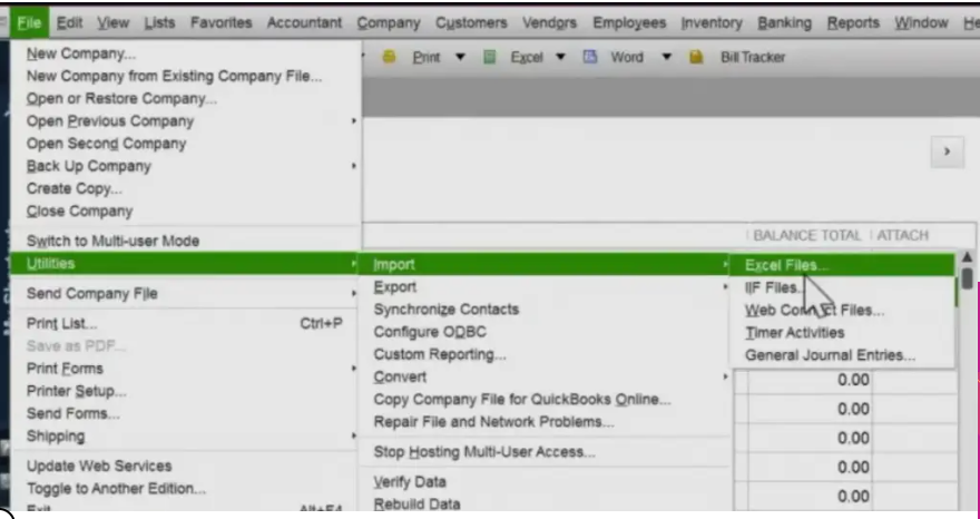 Harnessing the import invoices wizard