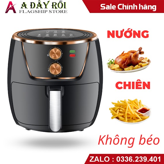 Nồi Chiên Không Dầu Bosingwa - Camel 8 Lít - Đen