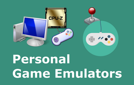 Personal Game Emulators for Browser chrome extension