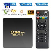 Tv Box Q96 Mini 2022 4K H.265 Android 10.0 8Gb+128Gb Lõi Tứ S905L Thông Minh 2.4G Kèm Phụ Kiện