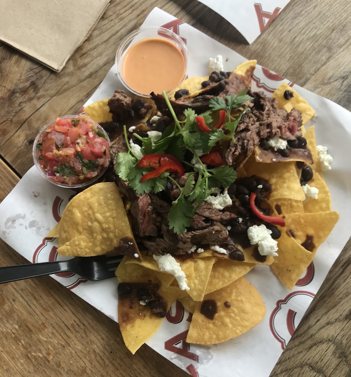 Steak nachos