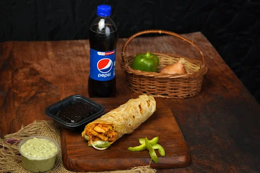 Non Veg Meal [Roll + Dessert] + Pepsi