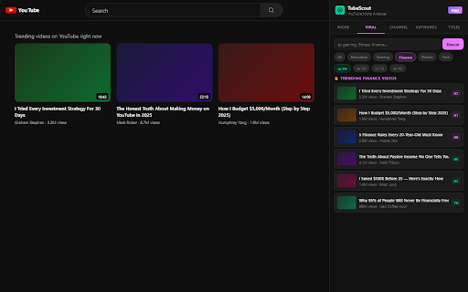 TubeScout — YouTube Niche Analyzer screenshot 2