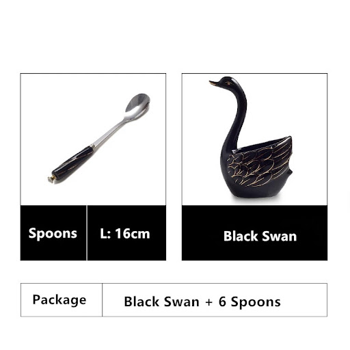 Title 6, Keramische Swan Stand Holder Fruit Forks Kitche...