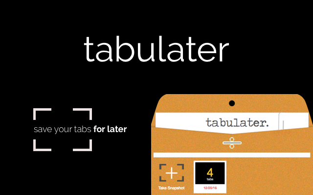 TabuLater - Save Open Tabs With One Click Preview image 3