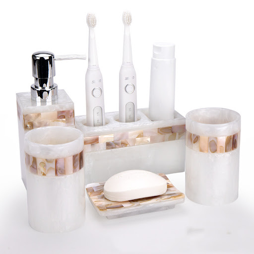 Title 9, Light Luxury Shell Bathroom Decoration Accessor...
