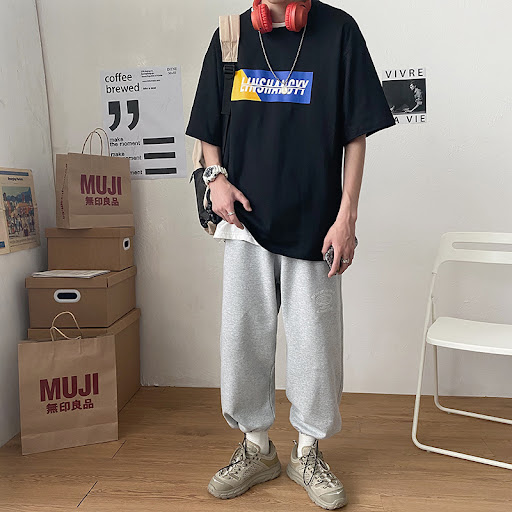 Title 2, Mens summer loose hip-hop T-shirt