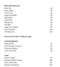 Yellow Elephant menu 2