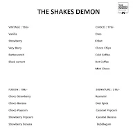 The Shakes Demon menu 2