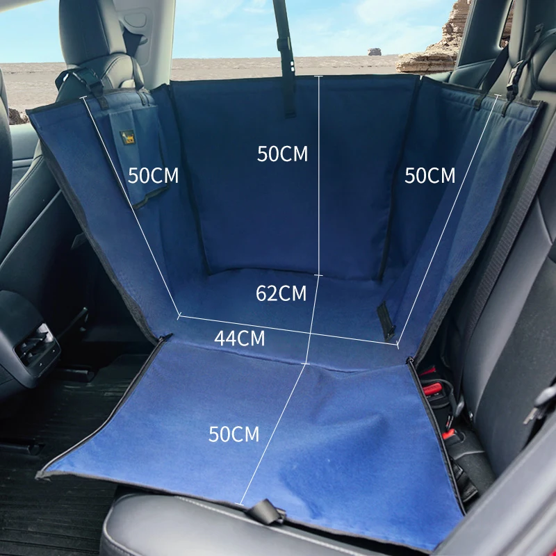 Honden auto achterbank mat, groot, slaapplaats, veiligheid, bescherming tegen vuil, ideaal voor reizen en ontspannen autoritten.