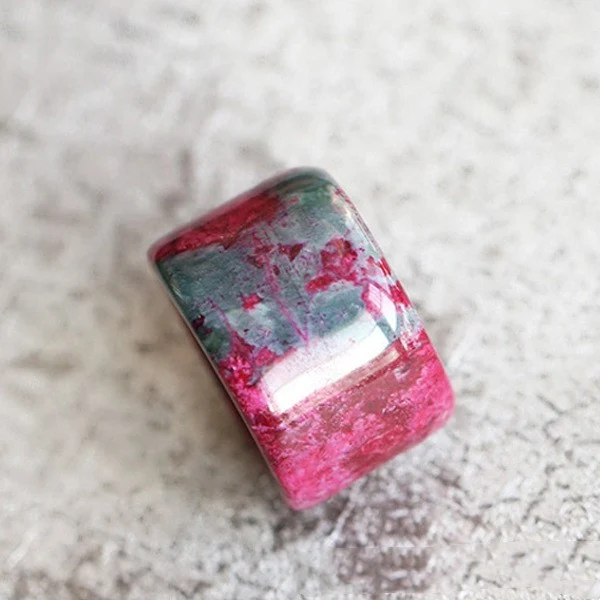Anel de Polegar Grande de Jade Flor de Ameixa Masculino e Feminino. Artesanato Exclusivo. Símbolo de Proteção e Boa Sorte para Todos