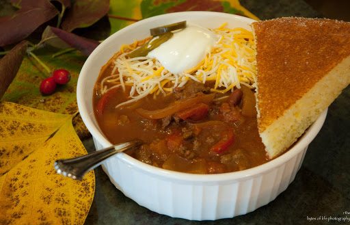 Hearty Moose Chili with Homemade Buttermilk Cornbread