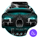 Herunterladen Blue Supercar APUS Launcher theme Installieren Sie Neueste APK Downloader