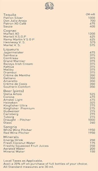 Beachcomber menu 5