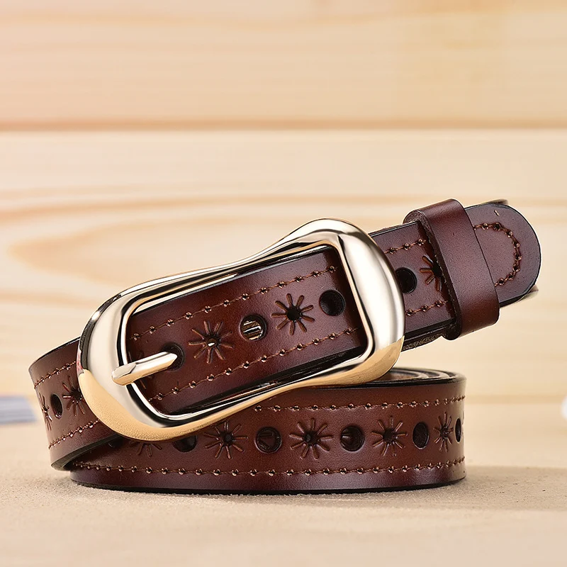 Title 4, Ceinture creuse en cuir polyvalente pour femmes