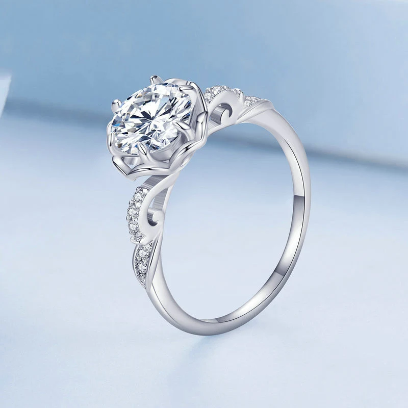 Title 5, Novo Anel Banhado a Platina Fashion Feminino Jo...