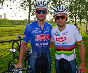 Mathieu van der Poel hielp ondanks val Gianni Vermeersch aan derde plaats in Serenissima Gravel