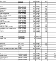 Shagun Sweets menu 3