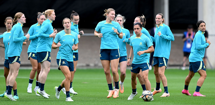 Australia players at a training session during the FIFA Women's World Cup Australia & New Zealand 2023 at Perry Park on August 18, 2023 in Brisbane, Australia.