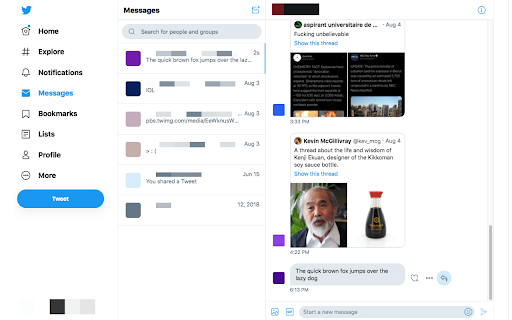 Twitter DM Quoted Replies