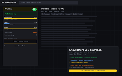 HF Validator screenshot 1