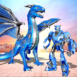 Cover Image of 下载 US Police Dragon Robot Transforming: Robot Wars 1.0.8 APK