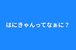 はにきゃんってなぁに？