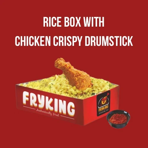 Rice Box With Chicken Crispy Drumstick & Salsa Sauce