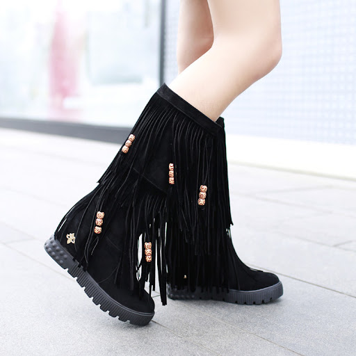 Title 4, Plus Size Womens Boots, Mid-Height Sweet and C...