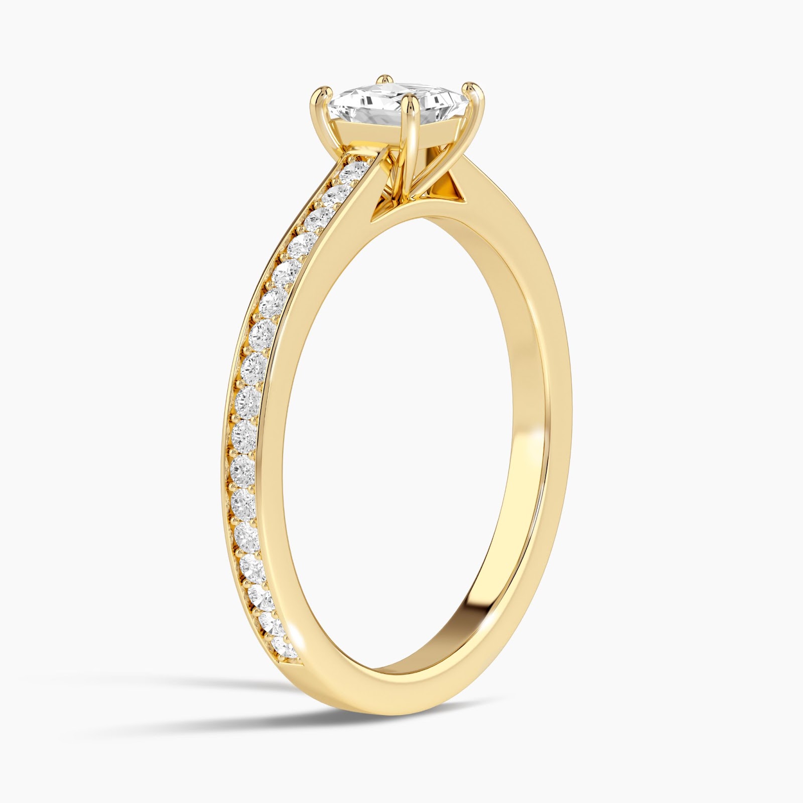 solitaire ring render 