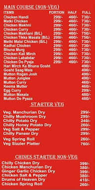 Masala Library menu 1