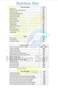 Nutrition Diet menu 4