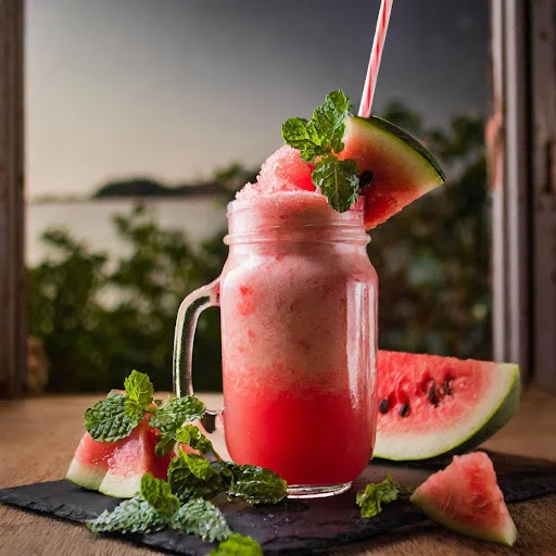 Watermelon Mint Thickshake [450 Ml, 1 Mason Jar]