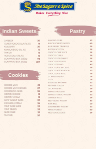 The Sugarr & Spice menu 2