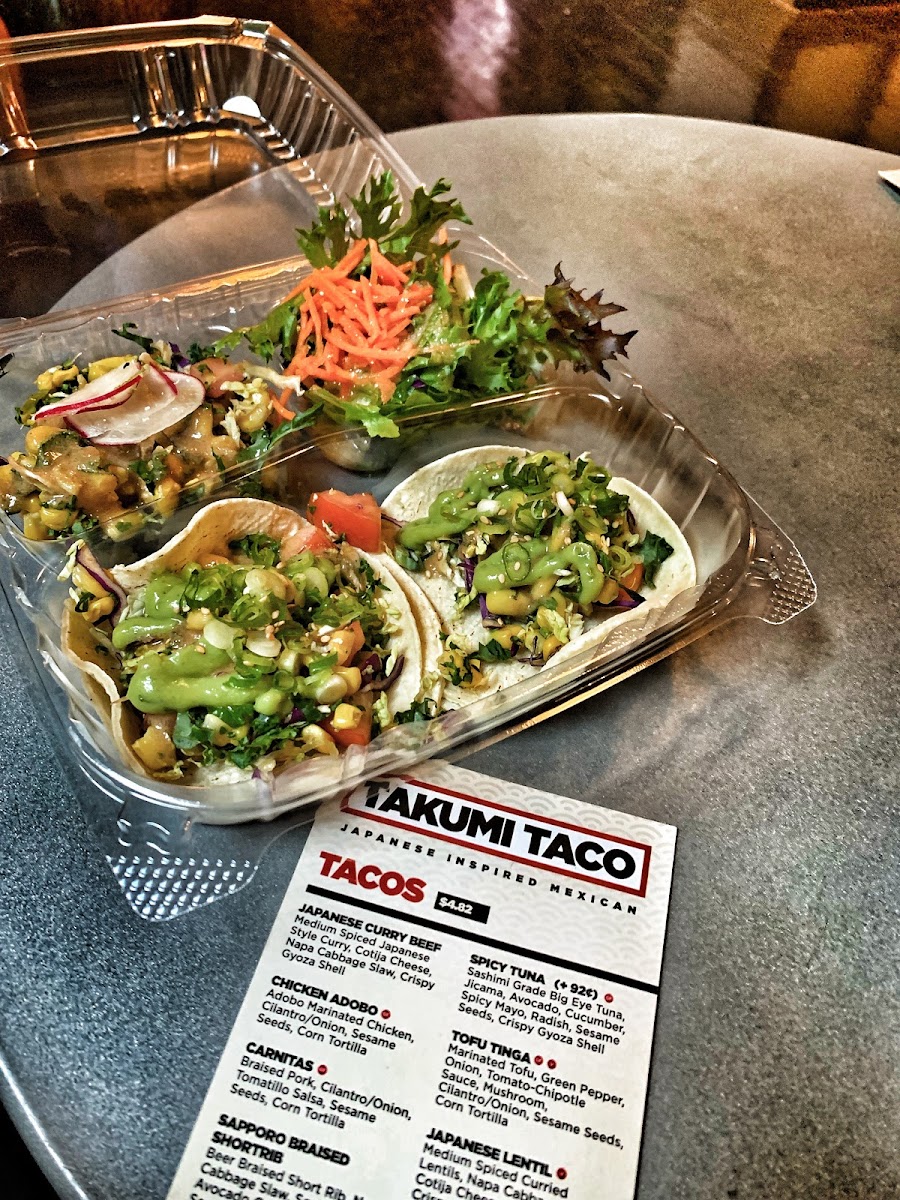 Gluten-Free Tacos at Takumi Taco