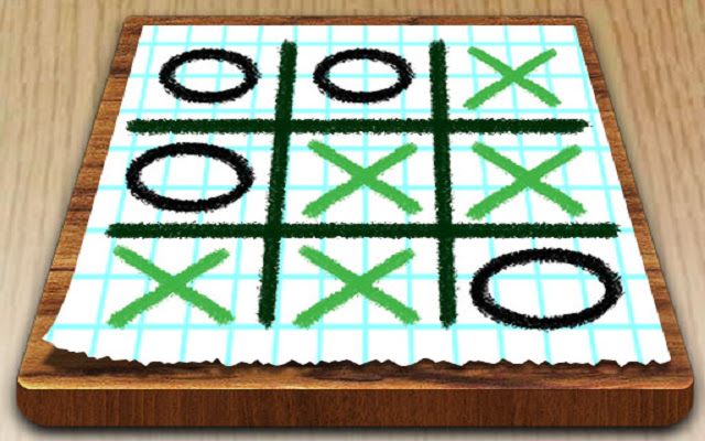 Tic Tac Toe Paper Note chrome extension
