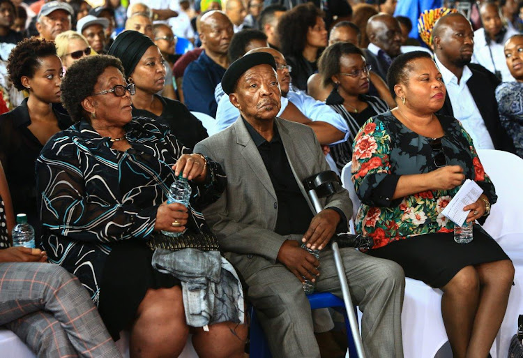 South African Jazz musician, songwriter and producer, Jonas Mosa Gwangwa attended the service.