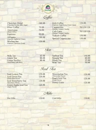 Savoury Sea Shell menu 1