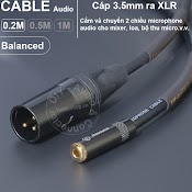 Canon Đực Sang 3.5 Diy Chuyển Âm Thanh Micro Cho Mixer Loa Sound Card - Balanced Audio Cable Converts Xlr Male To Female 3.5Mm Or Vice Versa