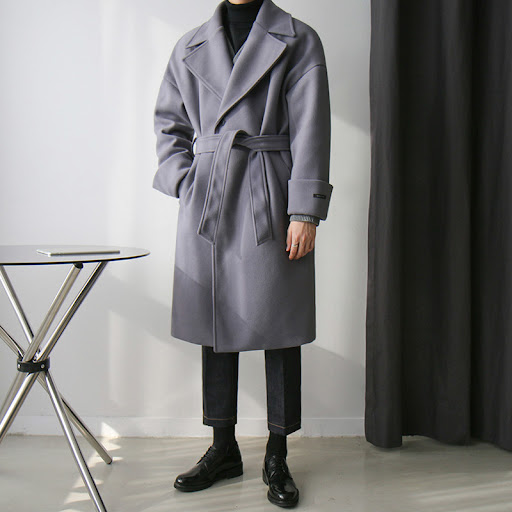 Title 2, Trendy Gentlemans Wool Thickened Mens Coat, W...