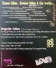 Mog Cake Studio menu 1