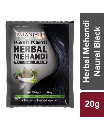 Patanjali Kesh Kanti Herbal Mehandi (Natural Black) - 20 gm