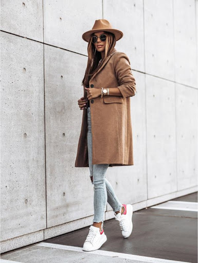 Title 6, Simple Long Sleeve Button Nizi Coat. A versatil...