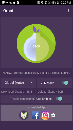 Screenshot Orbot: Tor for Android