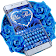 Blue Rose Petal Keyboard icon