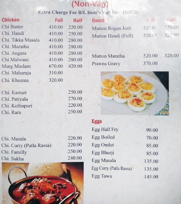 Hotel Avishkar menu 