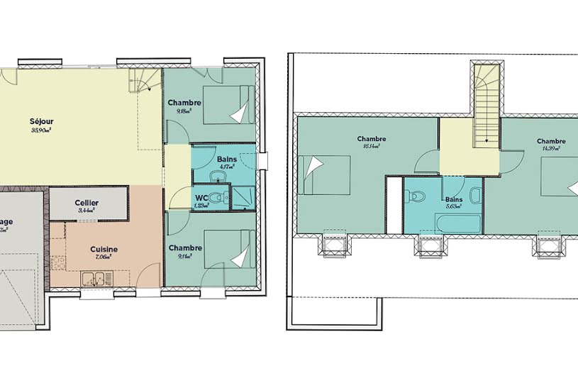  Vente Terrain + Maison - Terrain : 500m² - Maison : 110m² à Montigny-sur-Loing (77690) 